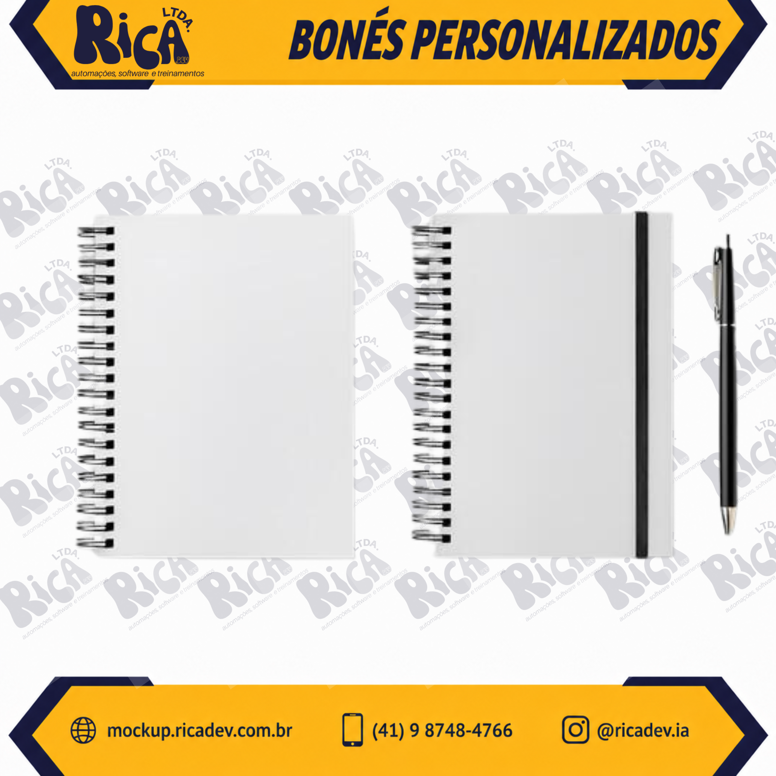 Mockup de agenda