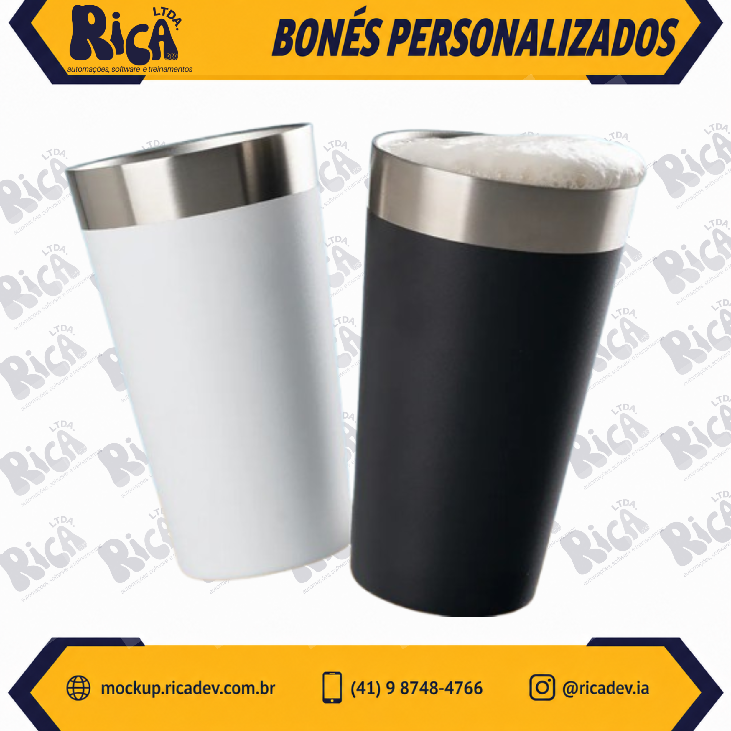 Mockup de copo Stanley